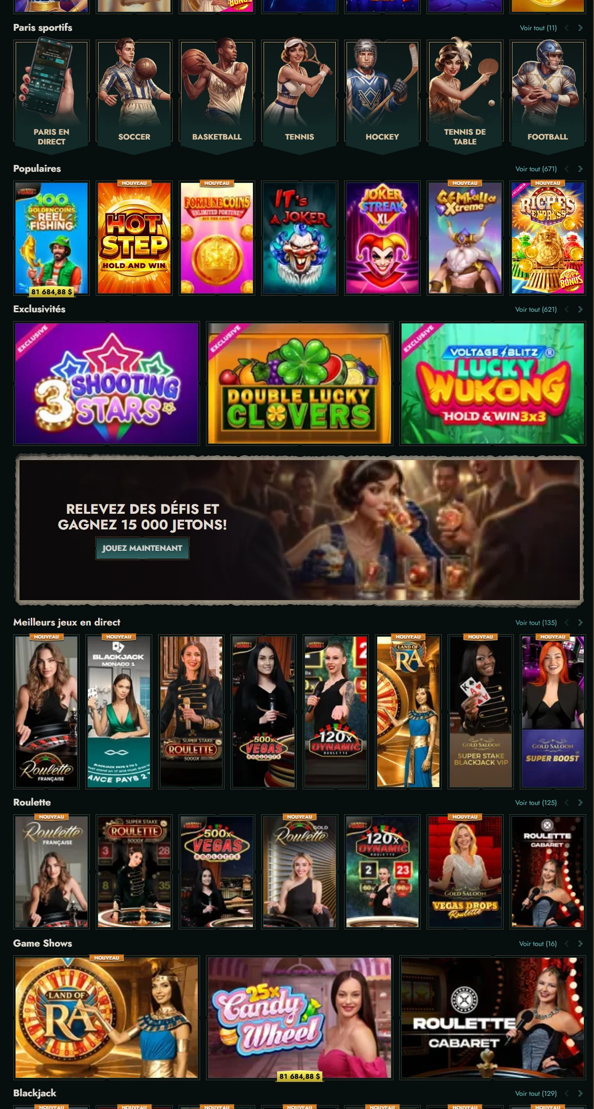 Dolly Casino slot games
